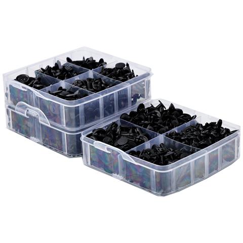 Set Di Rivetti Auto - 650 Pezzi In Scatola Di Plastica | Nylon Resistente, Varie Dimensioni | Per Carrozzeria E Interni Auto - Foto 8