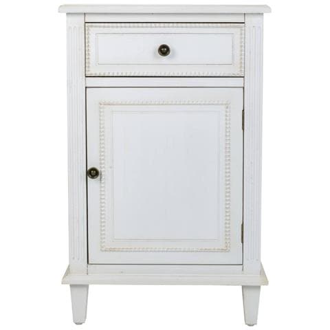 Comodino In Legno Laccato Bianco 45x36x72 - Foto 2
