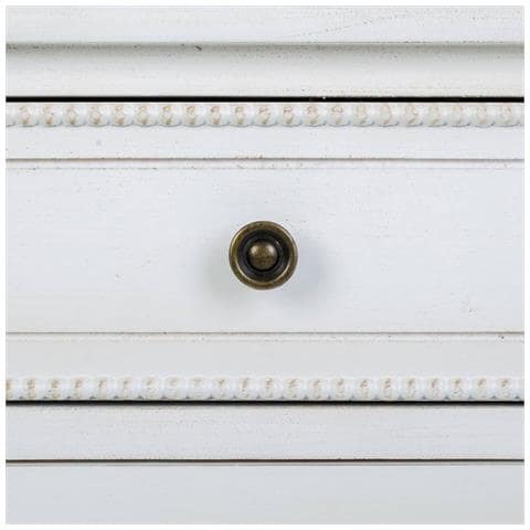 Comodino In Legno Laccato Bianco 45x36x72 - Foto 6