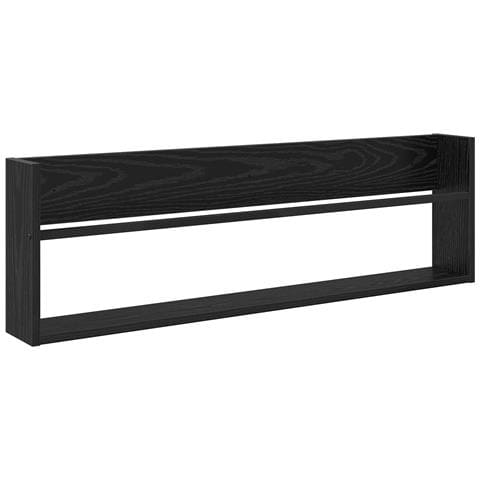 Scaffale per riviste Rovere Nero 100 x 12 x 30 cm - Foto 1