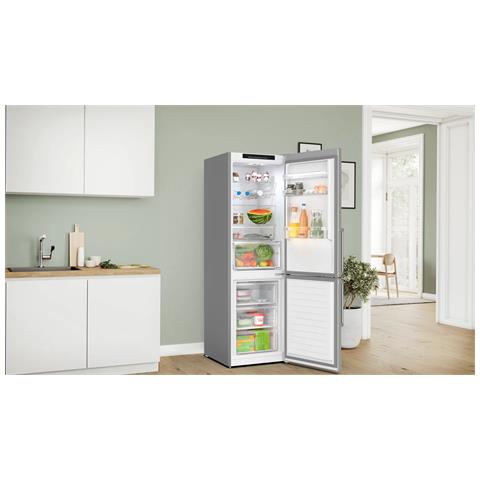 Serie 4 KGN36VIBT frigorifero con congelatore Libera installazione 321 L B Acciaio inox - Foto 10