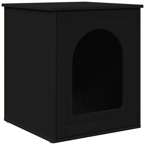 Casa per Gatti Nero 53 x 52 x 62 cm Legno multistrato - Foto 1
