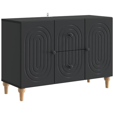 Mobile TV Nero 89 x 34,5 x 60 cm Legno ingegnerizzato - Foto 1