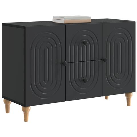 Mobile TV Nero 89 x 34,5 x 60 cm Legno ingegnerizzato - Foto 2