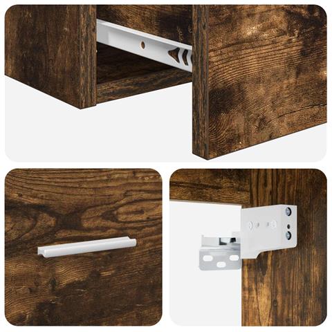 Mobile da Bagno da Muro Rovere Fumo 62,5 x 44,5 x 50 cm - Foto 8