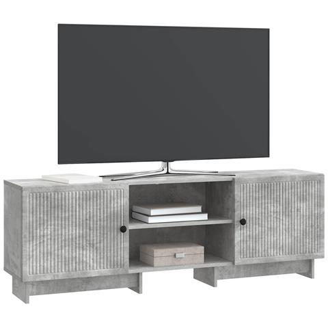 Mobile TV Grigio Cemento 150 x 31 x 50 cm Legno ingegnerizzato - Foto 2