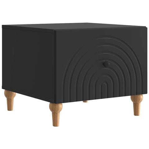 Tavolino da salotto Nero 49 x 50 x 40 cm Legno ingegnerizzato - Foto 1