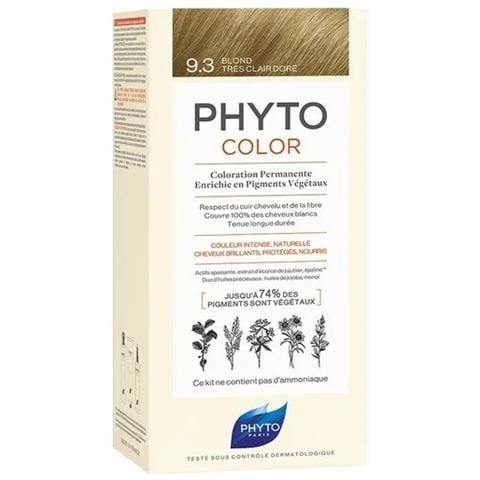 Color Kit 9,3 Biondo Chiarissimo Dorato Latte Rivelatore 50 ml + Crema Colorante 50 ml + Maschera Protettiva Colore 12 ml + Guanti - Foto 1