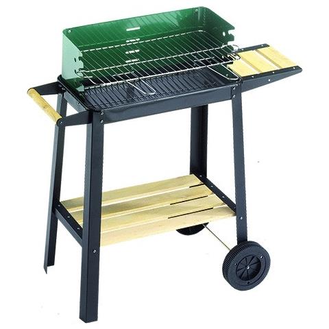 50311 Green Line Barbecue in Acciaio Verniciato con Carrello - Foto 3