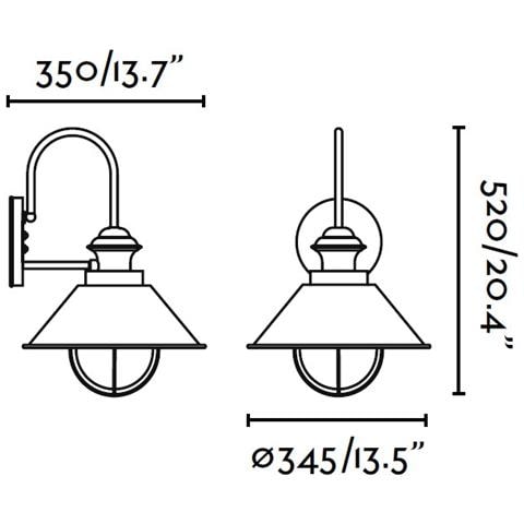 Faro 71129 - Nautica G Lampada Da Parete In Metallo Marrone Ossido - Foto 2