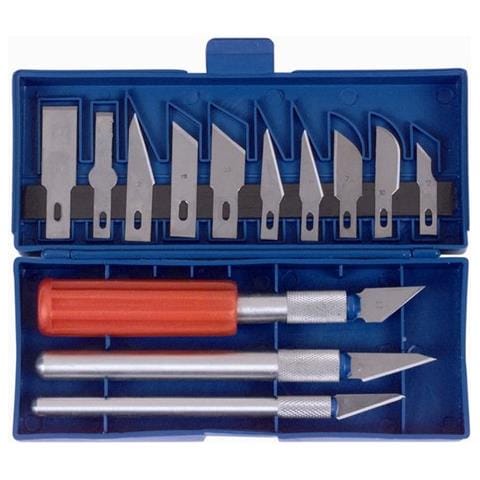 Set Kit Coltelli Per Balza Pezzi 16 Tagliabalza Taglia Balza Modellismo - Foto 1
