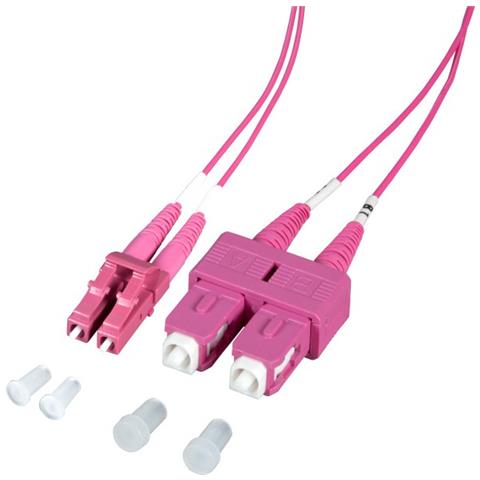 ILWL OM412-LCSC-020 - Cavo Fibra Ottica SC / LC 50/125 Multimodale 2m Diametro 1.2mm OM4 - Foto 1