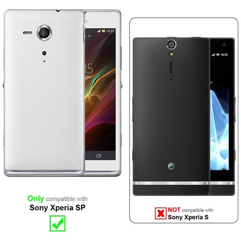 Cadorabo Custodia Compatibile Con Sony Xperia Sp In Frosty Nero - Hard Case Coperchio Protettivo In Frosted Look Contro I Graffi E Gli Urti - Foto 10