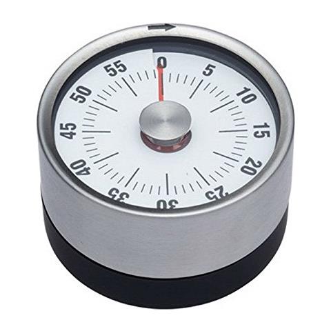 Meccanica Timer Da Cucina - Acciaio - Magnetic - Ø 8 X 3,2 Cm - Foto 3