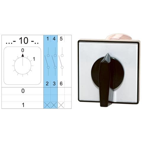 Interruttore A Bilanciere. 4g 25-10-u 25a 0-i 3p - Foto 1