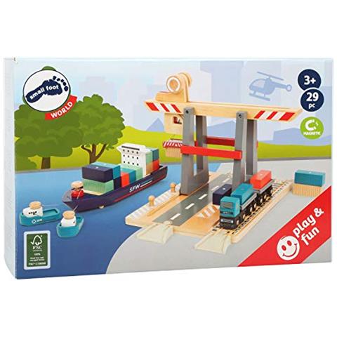 Piccolo Foot 11378 Terminal In Mobile Legnocon Ponte Per Container E Accessoridai 3 Anni Giocattolimulticolore - Foto 5