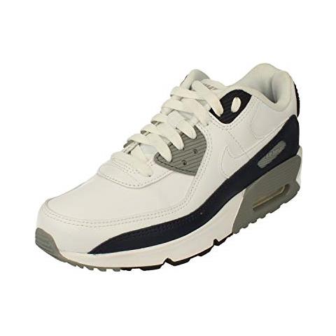 NIKE Air Max 90 Ltr Big Kids' Shoe, Scarpe Da Corsa Unisex-adulto, Bianco / bianco-particle Grigio-obsidian, 37.5 Eu NIKE Air Max 90 Ltr Big Kids' Shoe, Scarpe Da Corsa Unisex-adulto, Bianco / bianco-particle Grigio-obsidian, 37.5 Eu