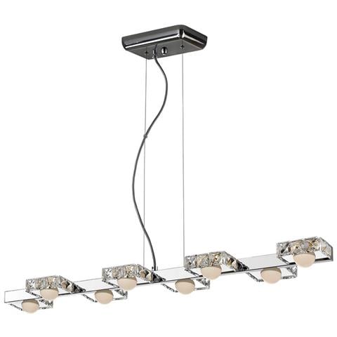 Sospensione A Soffitto Con Barra In Cristallo A Led Integrata A 8 Luci - Foto 2