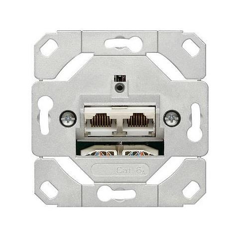 245200 Steckdose 2 X Rj-45 Metallisch (245200)  - Foto 1