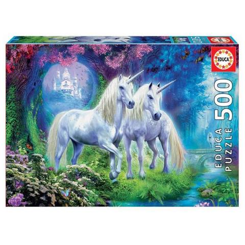 Puzzle Educa 500 Pezzi - Unicorns In The Forest - Foto 1