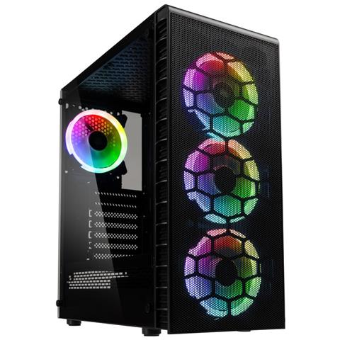 Case Mid-Tower Observatory Lite Mesh Colore Nero - Foto 1