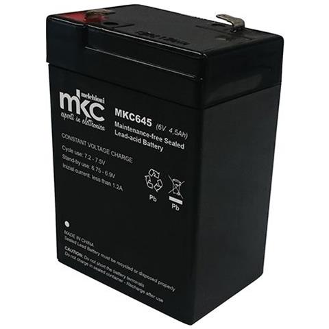 Batteria Al Piombo Ricaricabile 6v 4.5ah Terminale Faston 4.8mm - Batpb6v / 4,5ah - Foto 1