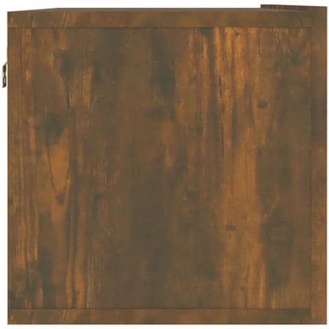 Mobile Tv A Parete Rovere Fumo 120x30x30cm Legno Ingegnerizzato - Foto 7