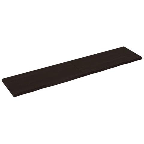 Piano Tavolo Marrone 220x50x (2-4) cm Rovere Massello Trattato - Foto 1