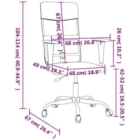 Sedia da Ufficio Altezza Regolabile Grigia in Rete e Similpelle - Foto 9