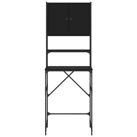 Mobile Per Lavatrice Nero 68x48,5x194 Cm - Foto 10