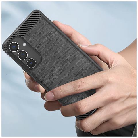 Cover Per Samsung Galaxy A55 5g Flessibile Effetto Carbonio - Foto 2