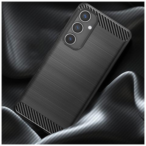 Cover Per Samsung Galaxy A55 5g Flessibile Effetto Carbonio - Foto 5