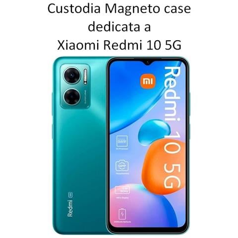 Custodia A Libro Smart Pocket Case In Pelle Per Xiaomi Redmi Note 12s Green - Foto 2