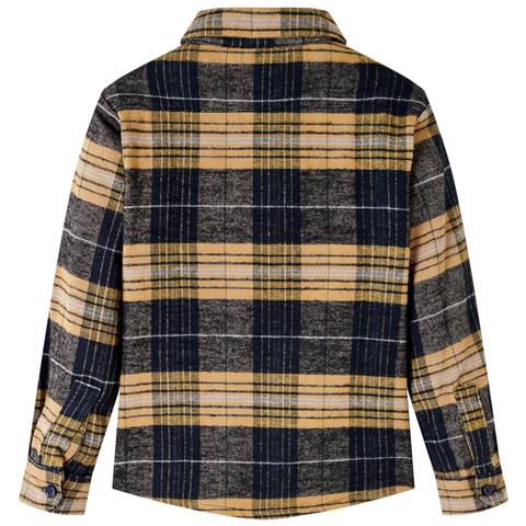 Camicia A Quadri Da Bambino Gialla E Nera 140 - Foto 2