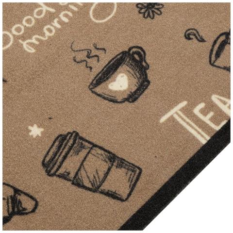 Tappeto Da Cucina Lavabile Marrone Mattutino 60x300 Cm Velluto - Foto 3