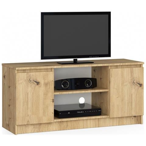 Mobiletto TV, 2 ante, 120x40x55 cm, Colore Quercia Artisan - Foto 1