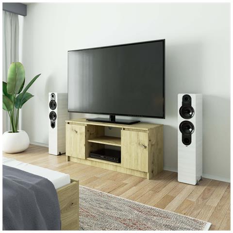 Mobiletto TV, 2 ante, 120x40x55 cm, Colore Quercia Artisan - Foto 4