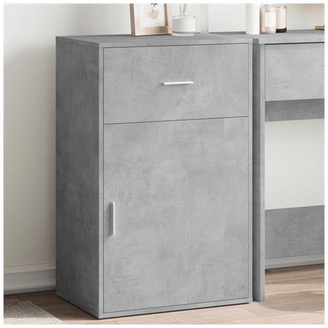 Armadietto Grigio Cemento 56,5x39x90 Cm In Legno Multistrato - Foto 1