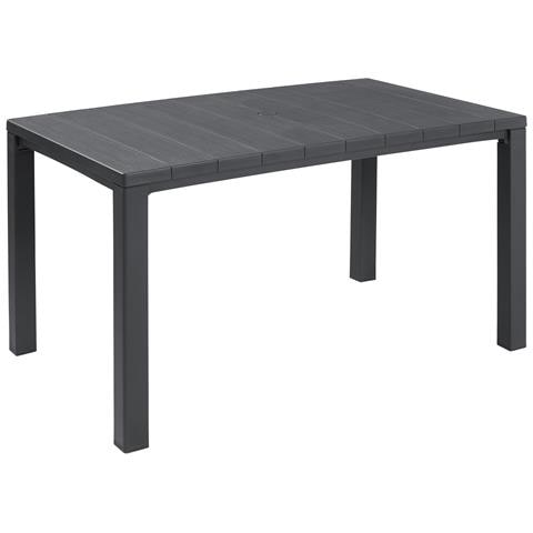 Tavolo Rettangolare 147x90 Cm In Resina Con Piano Effetto Doghe Keter Julie - Foto 1