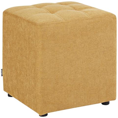 Pouf Kansas Tessuto Giallo - Foto 2
