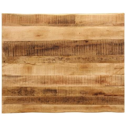 Piano Tavolo Bordi Vivi 110x80x2,5 Cm Legno Di Mango Grezzo - Foto 1