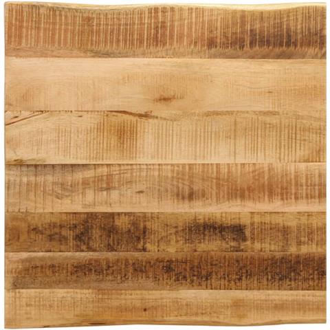 Piano Tavolo Bordi Vivi 40x40x2,5cm Massello Mango Grezzo - Foto 1