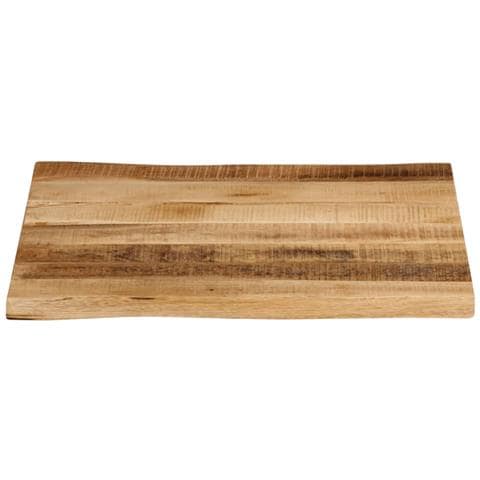 Piano Tavolo Bordi Vivi 40x40x2,5cm Massello Mango Grezzo - Foto 3