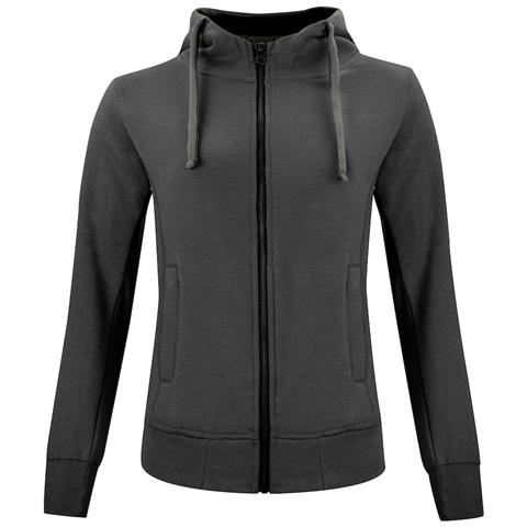 Classic Hoody Full Zip Lady Antracite Melange M - Foto 1