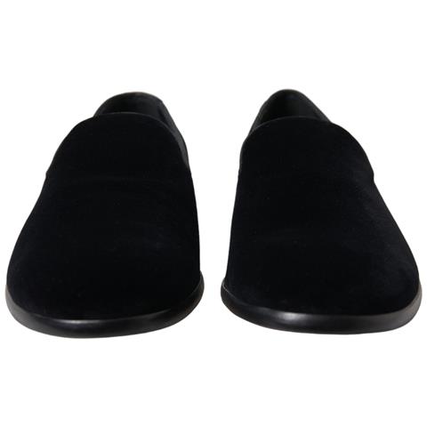 Mocassini In Velluto Nero Scarpe Formali - Eu41/us8 - Foto 2