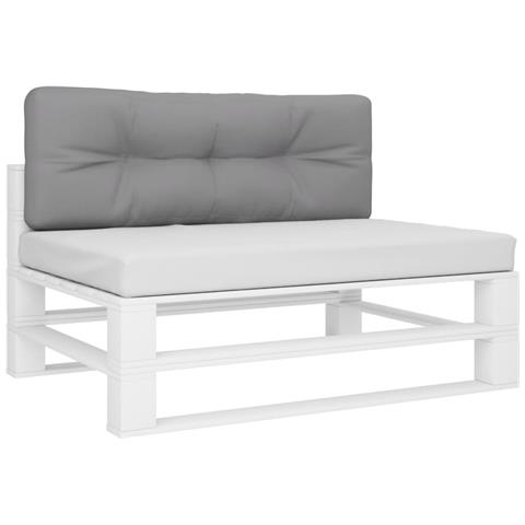 Cuscino Per Pallet Grigio 120x40x12 Cm In Tessuto - Foto 2