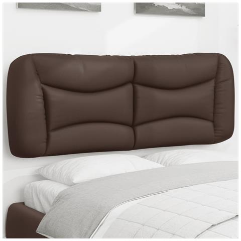 Lusso Casadino -  Cuscino Testiera Hvar Marrone 120 Cm In Similpelle - Foto 8