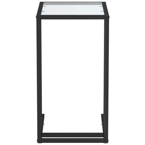 Lusso Casadino -  Tavolino Per Computer Trasparente 50x35x65 Cm Vetro Temperato - Foto 2