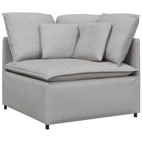 Modulo Angolare Divano Modulare con Cuscini Grigio Nuvola 100cm - Foto 1