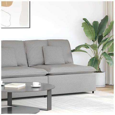 Modulo Angolare Divano Modulare con Cuscini Grigio Nuvola 100cm - Foto 2